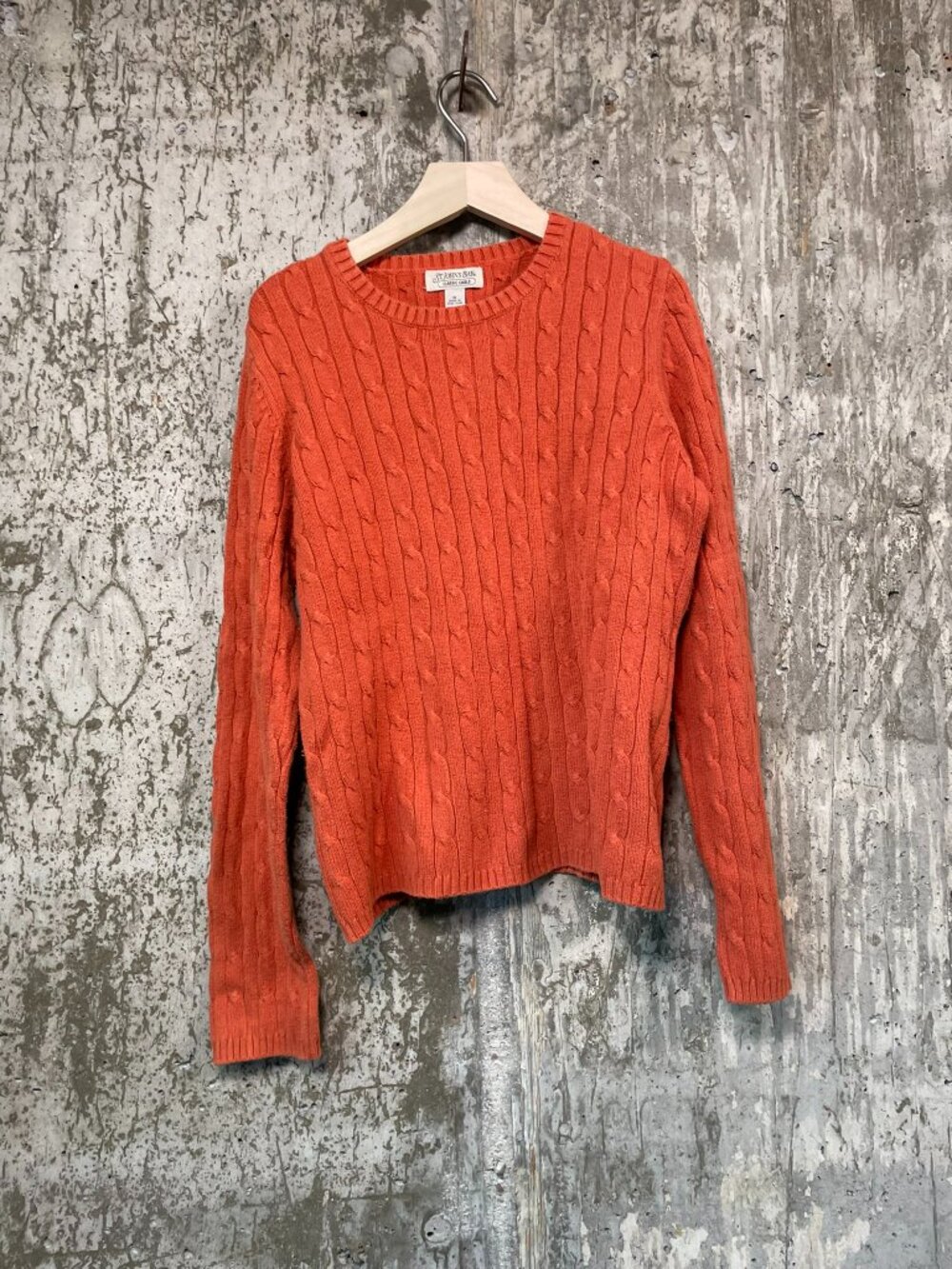 ST. JOHN'S BAY Women's Cable Knit Sweater Size M